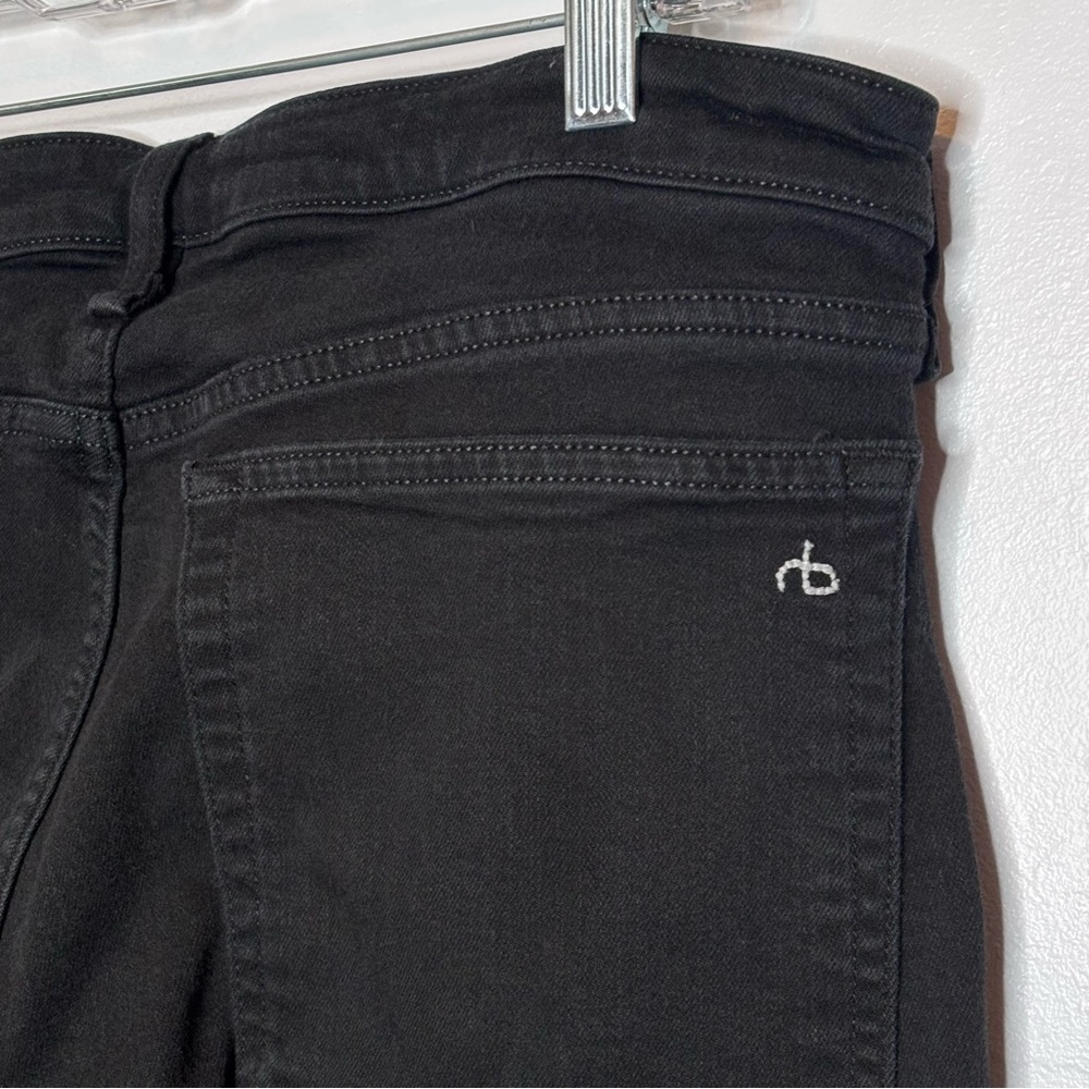Rag & Bone Women’s Dre Low Rise Boyfriend No Fade Black 5 Pocket Jeans Size 32 - Picture 9 of 11
